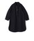 SHIPS Primary Navy Label:メルトン リバー ステンカラー コート