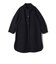 SHIPS Primary Navy Label:メルトン リバー ステンカラー コート