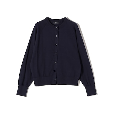 SHIPS Primary Navy Label:SUVIN クルーネック カーディガン