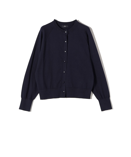SHIPS Primary Navy Label:SUVIN クルーネック カーディガン