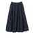 SHIPS Primary Navy Label:〈手洗い可能〉アシメ タック スカート