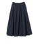 SHIPS Primary Navy Label:〈手洗い可能〉アシメ タック スカート