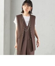 〈手洗い可能〉ハイカウント ダブルクロス ジレ