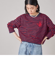 SHIPS NINE CASE:ボーダー 長袖 TEE
