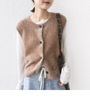 〈手洗い可能〉ラメ ニット ベスト