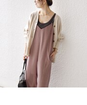 SHIPS any:〈洗濯機可能〉ガンクラブ チェック サロペット パンツ
