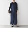 SHIPS any:〈洗濯機可能〉ツイード ライク サロペット［NAVY BLUE］