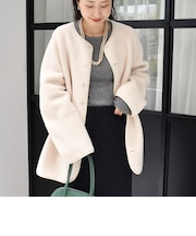 【一部WEB限定】〈手洗い可能〉NEW リバーシブル ボア ブルゾン