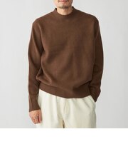 SHIPS:〈手洗い可能〉7ゲージ ウール カシミヤ ボイル モックネック