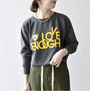 Mixta:〈洗濯機可能〉ラグラン ロゴ クルーネック プルオーバー