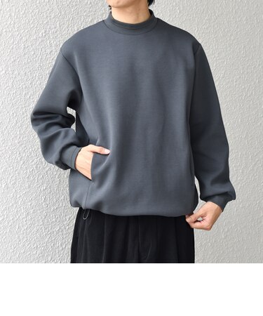 SHIPS any: クリア ダンボール セミモックネック カットソー (セットアップ対応)◇
