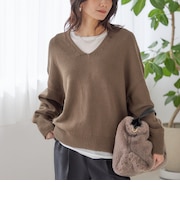 〈手洗い可能〉バルキーヤーン プルオーバー