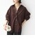 【WEB限定】〈洗濯機可能〉コーデュロイ ギャザー シャツ 羽織