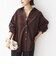 【WEB限定】〈洗濯機可能〉コーデュロイ ギャザー シャツ 羽織