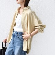 【WEB限定】〈洗濯機可能〉コーデュロイ ギャザー シャツ 羽織