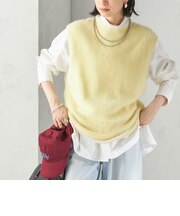 杢フォックス カシミヤ ニット ベスト