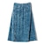 SHIPS Primary Navy Label:〈手洗い可能〉クラッシュ ベロア スカート