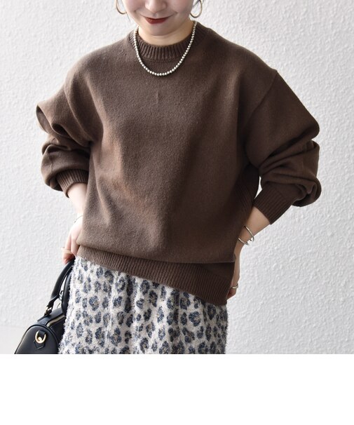 SHIPS any: French Merino ウール クルーネック ニット◇