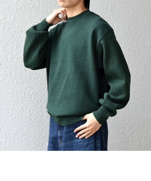 SHIPS any: French Merino ウール クルーネック ニット◇