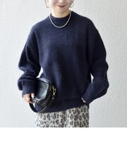 SHIPS any: LOUNGE FOX シャギー セミモックネック ニット◇