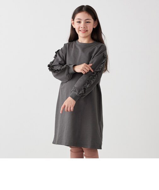 SHIPS any:〈洗濯機可能〉デザイン フリル ワンピース <KIDS>