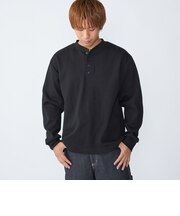 City Ambient Products: ダブルフェイス カノコ ヘンリーネック カットソー