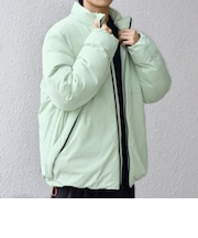 SHIPS any:〈撥水/手洗い可能〉スーパーストレッチ スタンドカラー ダウン ブルゾン◇