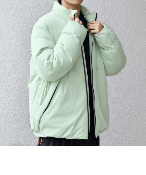 SHIPS any:〈撥水/手洗い可能〉スーパーストレッチ スタンドカラー ダウン ブルゾン◇