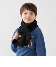 Lee:〈手洗い可能〉ボア キルティング リバーシブル ポケット マフラー <KIDS>
