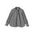 SHIPS Primary Navy Label:ストレッチ ギンガム ボウタイ ブラウス