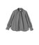 SHIPS Primary Navy Label:ストレッチ ギンガム ボウタイ ブラウス