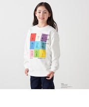 SHIPS any: SNOOPY コラボ 75th ブロック グラフィック プリント スウェット <KIDS>