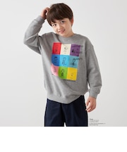 SHIPS any: SNOOPY コラボ 75th ブロック グラフィック プリント スウェット <KIDS>