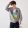 SHIPS any: SNOOPY コラボ 75th ブロック グラフィック プリント スウェット <KIDS>