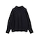 SHIPS Primary Navy Label:MERINO WOOL ハイネック ドルマン ニット