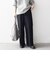 bon_meur:〈洗濯機可能〉ロゴ エンブロイダリー パッチワーク ワイド パンツ