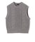 SHIPS Primary Navy Label:〈手洗い可能〉PON PON ケーブル ベスト