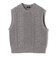 SHIPS Primary Navy Label:〈手洗い可能〉PON PON ケーブル ベスト