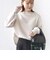 【WEB限定】〈手洗い可能〉バルフィー ロング シャギー ボトルネック プルオーバー
