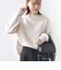 【WEB限定】〈手洗い可能〉バルフィー ロング シャギー ボトルネック プルオーバー