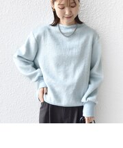 【WEB限定】〈手洗い可能〉バルフィー ロング シャギー ボトルネック プルオーバー