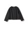 SHIPS Primary Navy Label:ウール ジャージー ノーカラー ジャケット