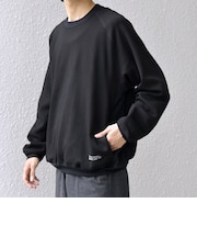 【SHIPS any別注】HINSON: 裏起毛 フリース ワンポイント ラグラン スウェット◇