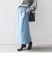 〈手洗い可能〉両面起毛 ドロスト スカート