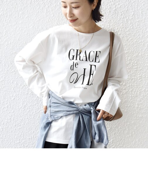 ロング スリーブ プリント TEE