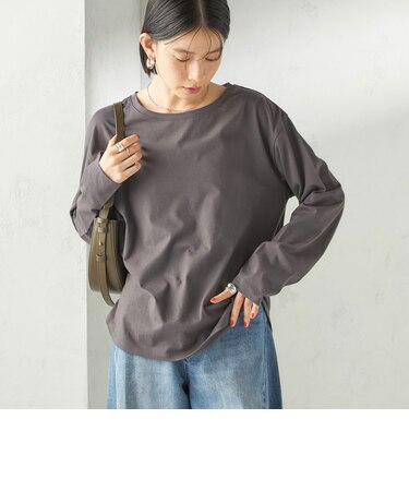 〈洗濯機可能〉オーガニックコットン ロング スリーブ TEE