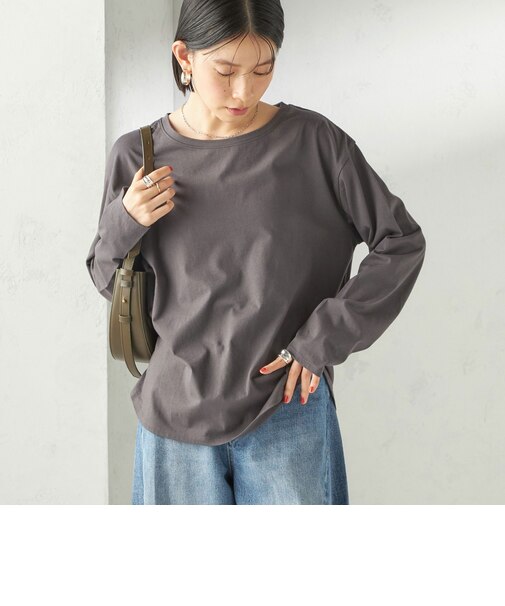〈洗濯機可能〉オーガニックコットン ロング スリーブ TEE