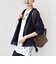 〈手洗い可能〉IMPERIAL LINEN 混 バンドカラー スキッパー シャツ