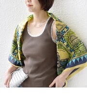 〈手洗い可能〉レース トリミング 2WAY タンクトップ