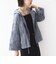【WEB限定】〈手洗い可能〉ストライプ フード 羽織り シャツ
